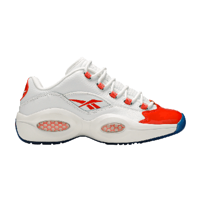 Pre-owned Reebok Question Low Patent 'vivid Orange'