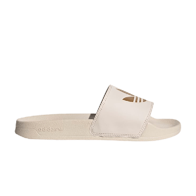 Pre-owned Adidas Originals Wmns Adilette Lite 'linen Gold' In Cream