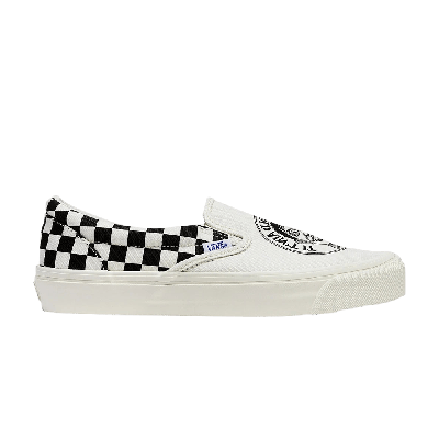 Pre-owned Vans John Van Hammersveld X Og Classic Slip-on Lx 'checker - Marshmallow Black' In Cream