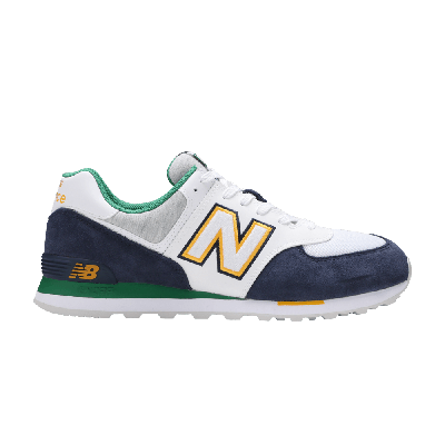 Pre-owned New Balance 574 'varsity Green Indigo' In Blue