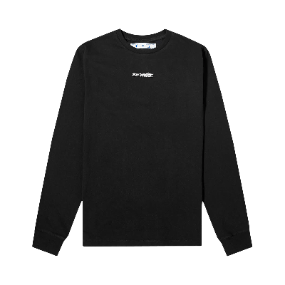 Pre-owned Off-white Marker Long-sleeve Tee 'black/blue'