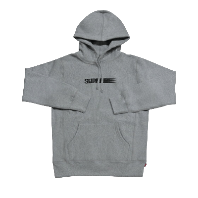 Pre-owned Supreme Motion Logo Hooded Sweatshirt 'ash Grey'