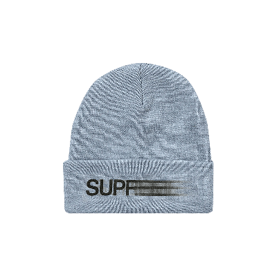 Pre-owned Supreme Motion Logo Beanie 'heather Grey'
