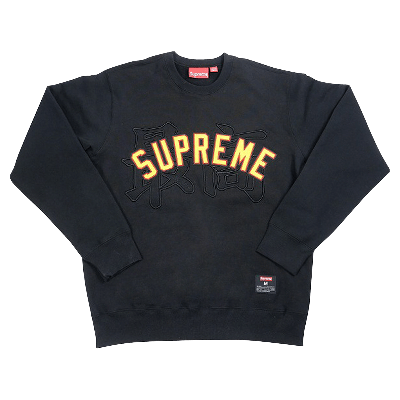 Pre-owned Supreme Kanji Logo Crewneck 'black'