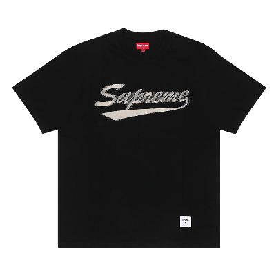 Pre-owned Supreme Intarsia Script Short-sleeve Top 'red'