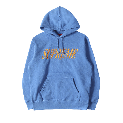 Pre-owned Supreme Crossover Hooded Sweatshirt 'pale Royal' In Blue