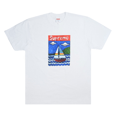 Pre-owned Supreme Sailboat Tee 'white'