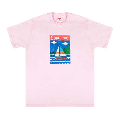 Pre-owned Supreme Sailboat Tee 'light Pink'