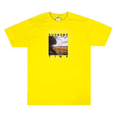 Pre-owned Supreme Time Tee 'yellow'