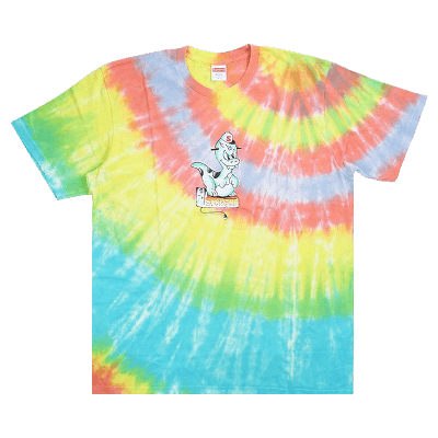 Pre-owned Supreme Dinosaur Tee 'tie Dye' In Multi-color