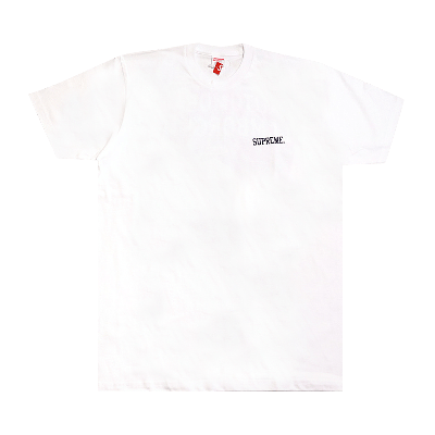 Pre-owned Supreme X Automobili Lamborghini Tee 'white'