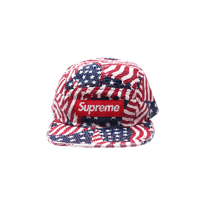 Pre-owned Supreme Washed Chino Twill Cap 'flags' In Multi-color