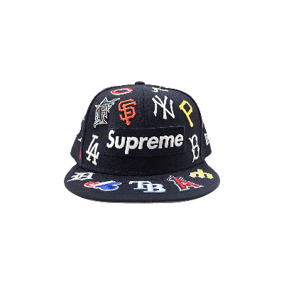 Pre-owned Supreme X Mlb X New Era Hat 'navy' In Blue