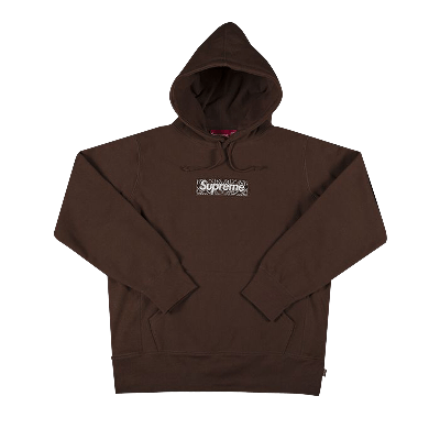 Pre-owned Supreme Bandana Box Logo Hooded Sweatshirt 'dark Brown'