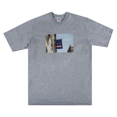 Pre-owned Supreme Banner Tee 'heather Grey'