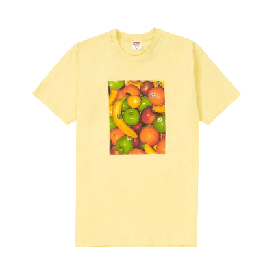 Pre-owned Supreme Fruit Tee 'pale Yellow'
