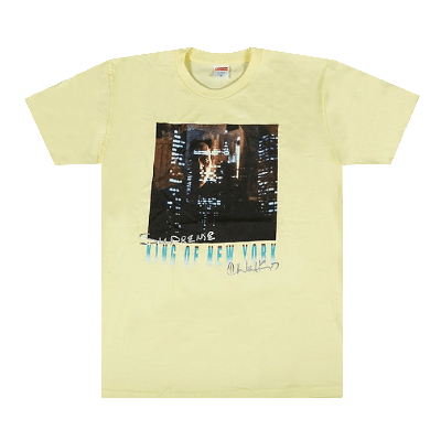 Pre-owned Supreme King Of New York Tee 'pale Yellow'