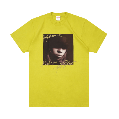 Pre-owned Supreme Mary J. Blige Tee 'sulfur' In Yellow