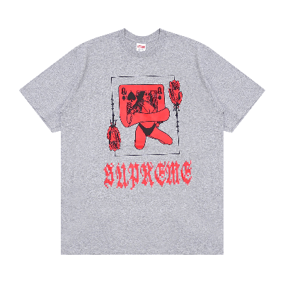 Pre-owned Supreme Queen Tee 'heather Grey'