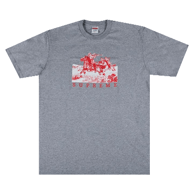 Pre-owned Supreme Riders Tee 'heather Grey'