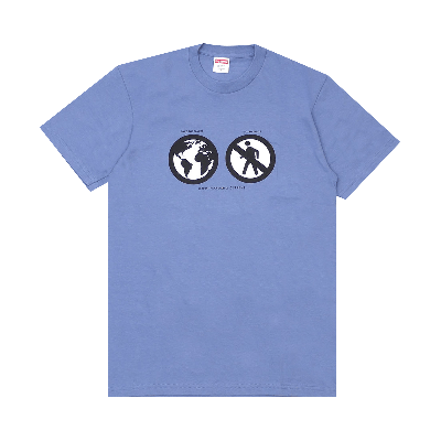 Pre-owned Supreme Save The Planet Tee 'slate' In Blue