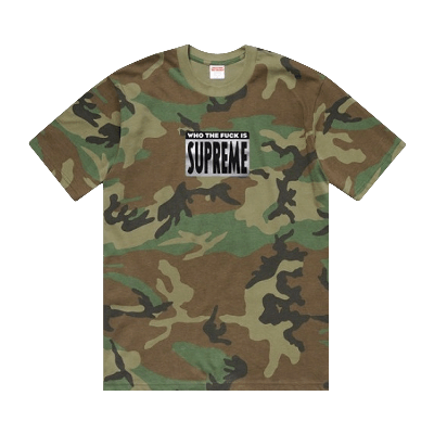 Pre-owned Supreme Who The Fuck Tee 'woodland Camo' In Multi-color