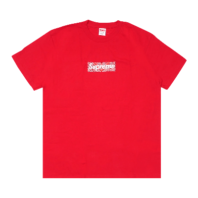 Pre-owned Supreme Bandana Box Logo Tee 'red'