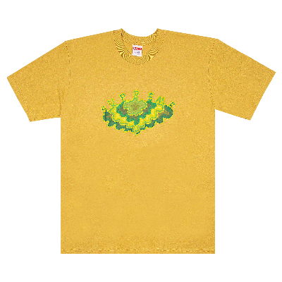 Pre-owned Supreme Cloud Tee 'acid Yellow'