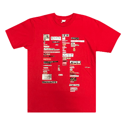 Pre-owned Supreme Cutouts Tee 'red'