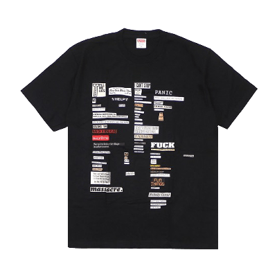 Pre-owned Supreme Cutouts Tee 'black'