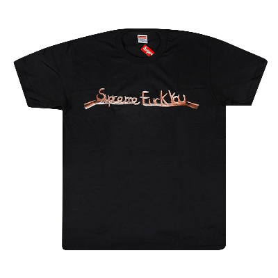 Pre-owned Supreme Fuck You Tee 'black'
