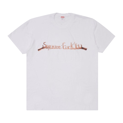 Pre-owned Supreme Fuck You Tee 'white'
