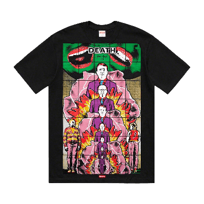 Pre-owned Supreme Gilbert And George Death Tee 'black'