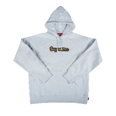 Pre-owned Supreme Gonz Logo Hooded Sweatshirt 'ash Grey'