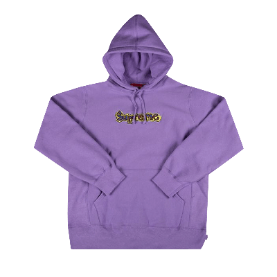 Pre-owned Supreme Gonz Logo Hooded Sweatshirt 'violet' In Purple
