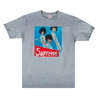 Pre-owned Supreme Group Tee 'heather Grey'