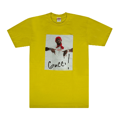 Pre-owned Supreme Gucci Mane Tee 'yellow'