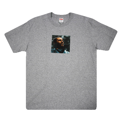 Pre-owned Supreme Marvin Gaye Tee 'heather Grey'