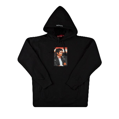 Pre-owned Supreme Michael Jackson Hooded Sweatshirt 'black'