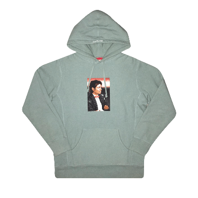 Pre-owned Supreme Michael Jackson Hooded Sweatshirt 'seafoam' In Green