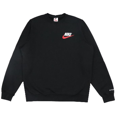 Pre-owned Supreme X Nike Crewneck 'black'