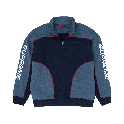 Pre-owned Supreme Speedway Half Zip Sweatshirt 'black'