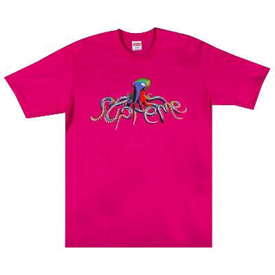 Pre-owned Supreme Tentacles Tee 'hot Pink'