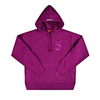 Pre-owned Supreme Tonal S Logo Hoodie 'plum' In Purple