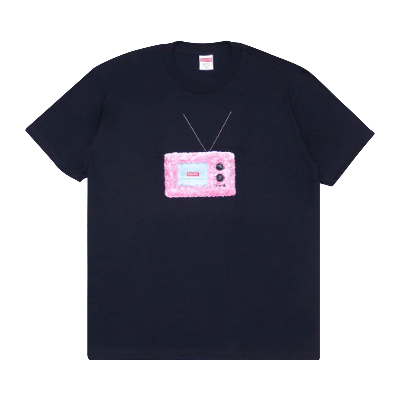 Pre-owned Supreme Tv Tee 'navy' In Blue
