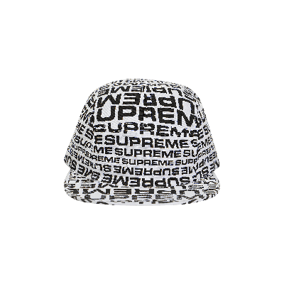 Pre-owned Supreme Repeater Camp Cap 'white'