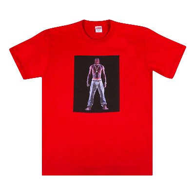 Pre-owned Supreme Tupac Hologram Tee 'red'