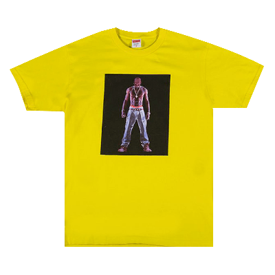 Pre-owned Supreme Tupac Hologram Tee 'yellow'