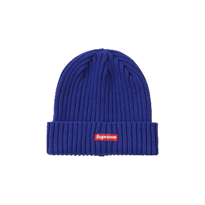 Pre-owned Supreme Overdyed Beanie 'dark Royal' In Blue
