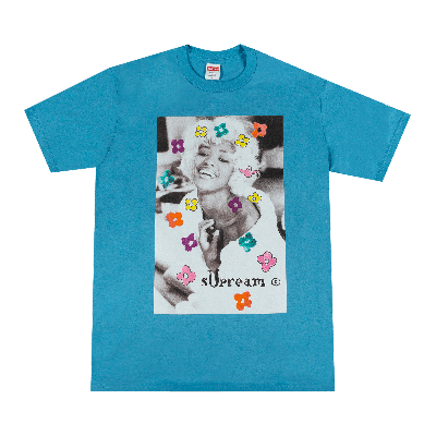 Pre-owned Supreme Naomi Tee 'light Slate' In Blue